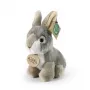 Rappa Eco-Friendly Realistic Plush Rabbit Toy Grey Sitting 16 cm
