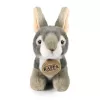 Rappa Eco-Friendly Realistic Plush Rabbit Toy Grey Sitting 16 cm