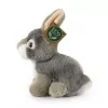 Rappa Eco-Friendly Realistic Plush Rabbit Toy Grey Sitting 16 cm