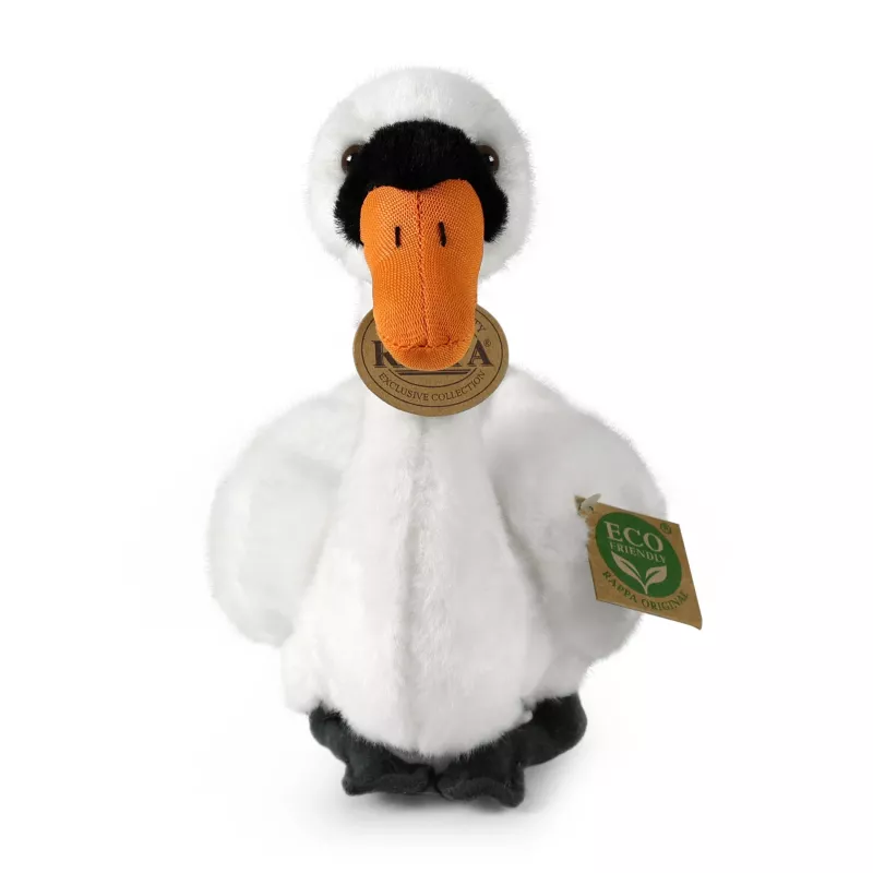 Rappa Eco-Friendly Realistic Swan Plush Toy 20 cm White