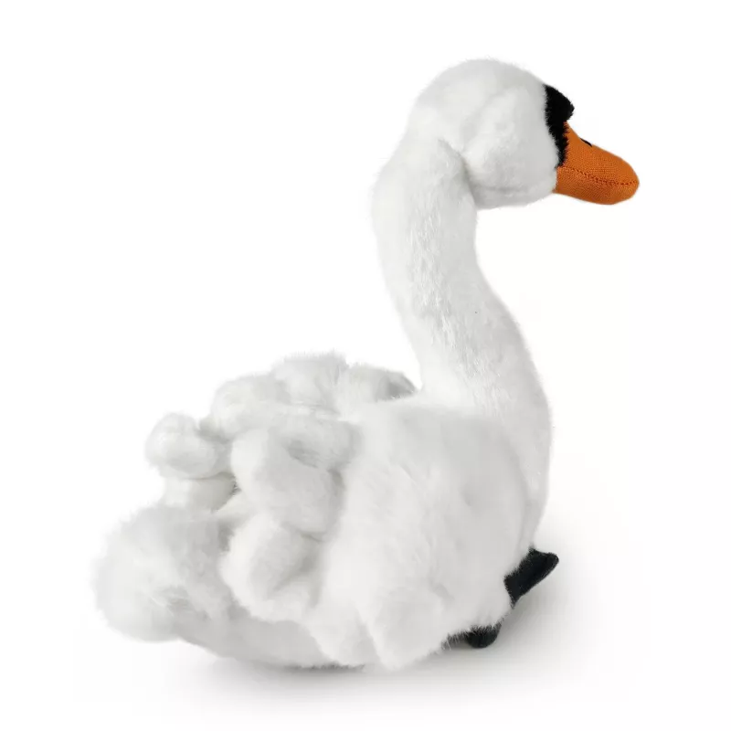 Rappa Eco-Friendly Realistic Swan Plush Toy 20 cm White