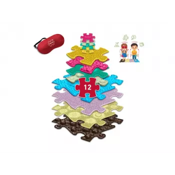 Muffik Orthopedic Sensory Mat Set 13-in-1 Tactical Game Puzzle MFK-070