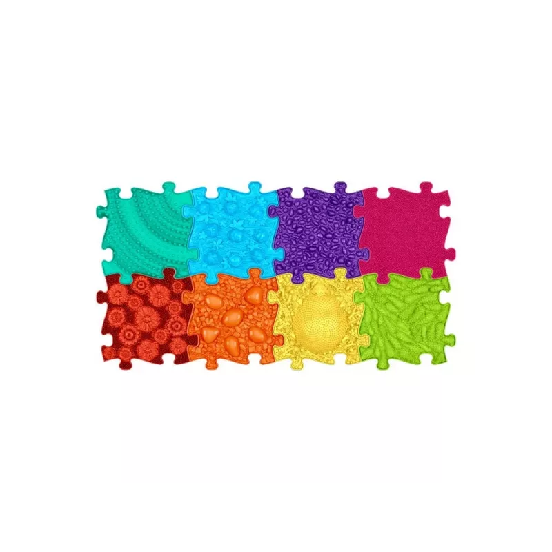 Muffik Orthopedic Sensory Mat Set 8-in-1 Rainbow 8 Puzzle Mats Sensory Muffik / Rainbow / MFK-079