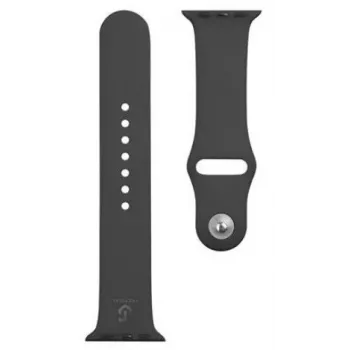 Taktinis silikoninis laikrodžio dirželis Apple Watch 1/2/3/4/5/6/7/SE 38/40/41mm juodas