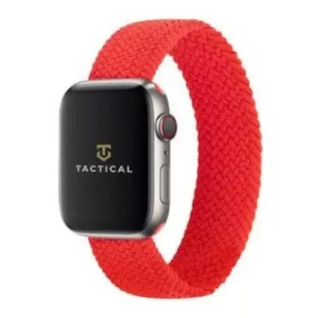 Tactical Braided String Band apyrankė Apple Watch 1/2/3/4/5/6/7/SE 42/44/45mm M dydžio raudona