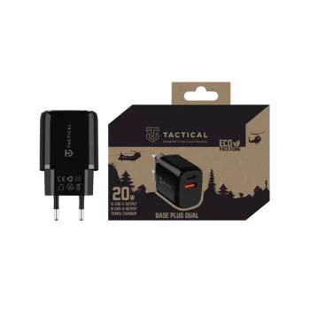 Tactical Base Plug Dual Black automobilinis įkroviklis su 2 USB-A prievadais, 3,1 A, 15,5 W