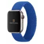 Tactical Braided String Band iš pintos nailono juostos Apple Watch 1/2/3/4/5/6/7/SE 42/44/45mm M dydžio mėlyna