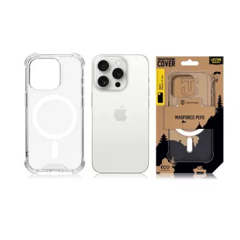 Tactical Back Cover MagForce Plyo, skirta iPhone 15 Pro, permatoma