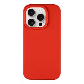 Tactical Back Cover Velvet Smoothie, skirta iPhone 15 Pro - Chilli Red