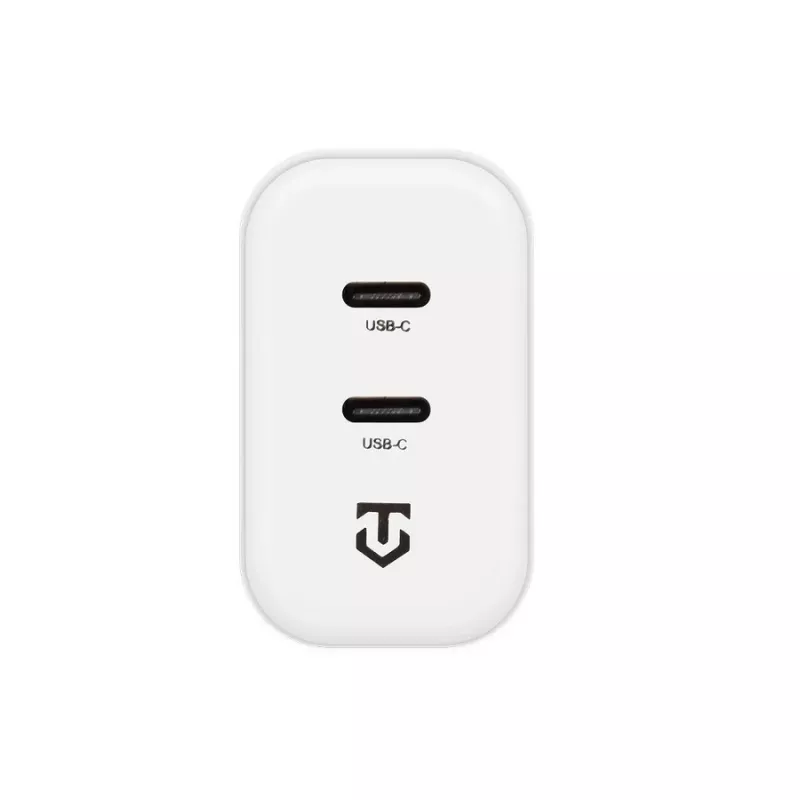 Tactical Base Plug Dual 40W White GaN Wall Charger