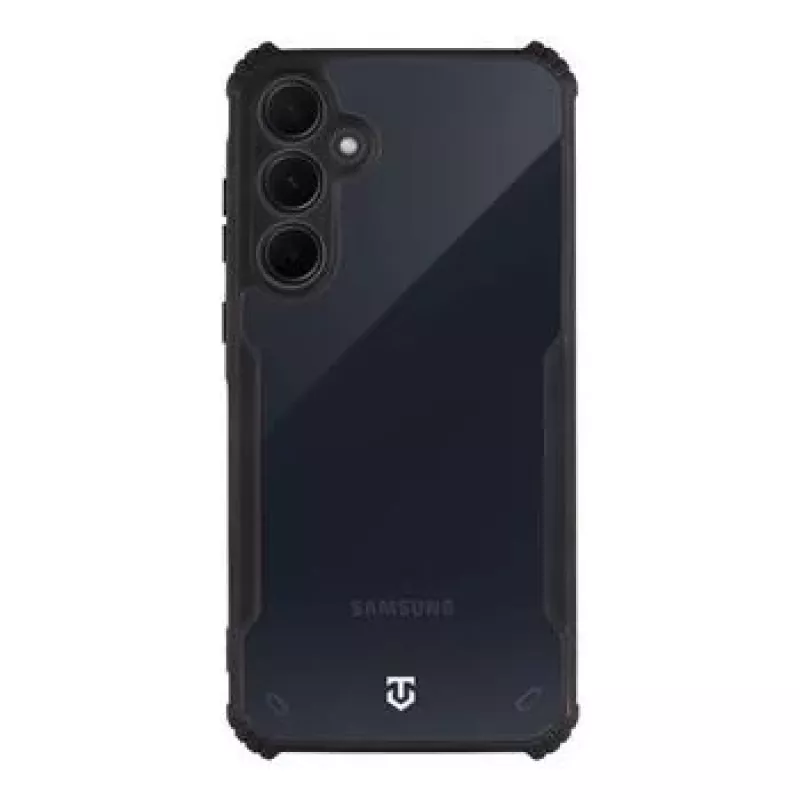 Tactical galinis dangtelis Quantum Stealth Galaxy A35 5G permatomas/juodas