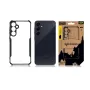 Tactical galinis dangtelis Quantum Stealth Galaxy A55 5G permatomas/juodas