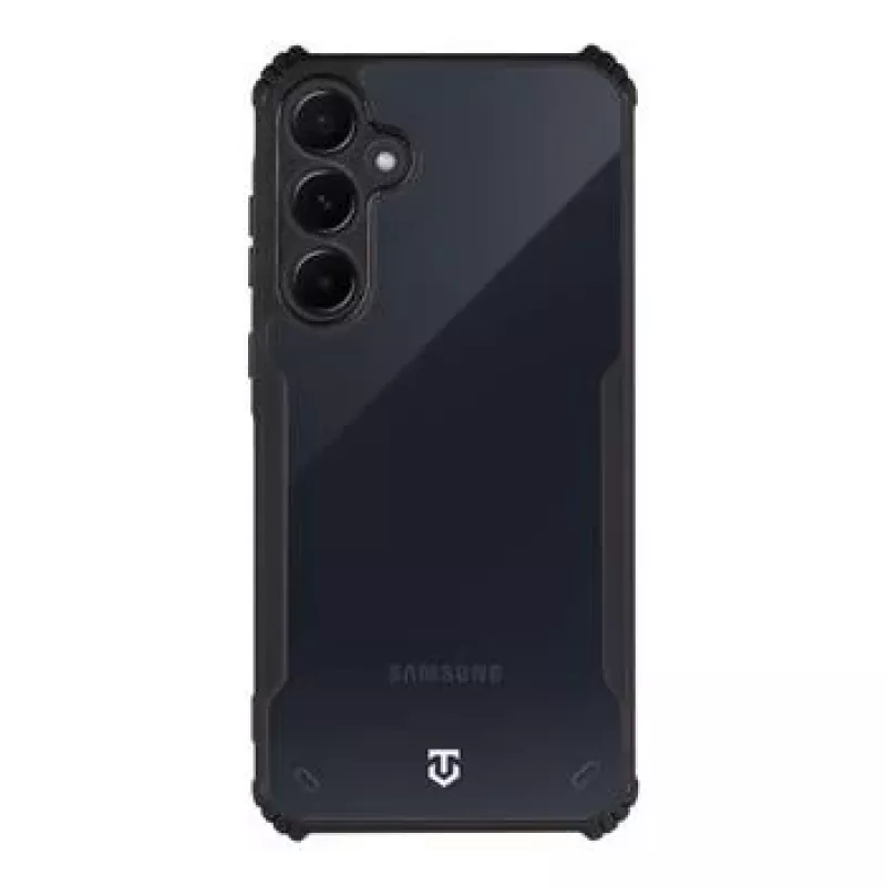 Tactical galinis dangtelis Quantum Stealth Galaxy A55 5G permatomas/juodas