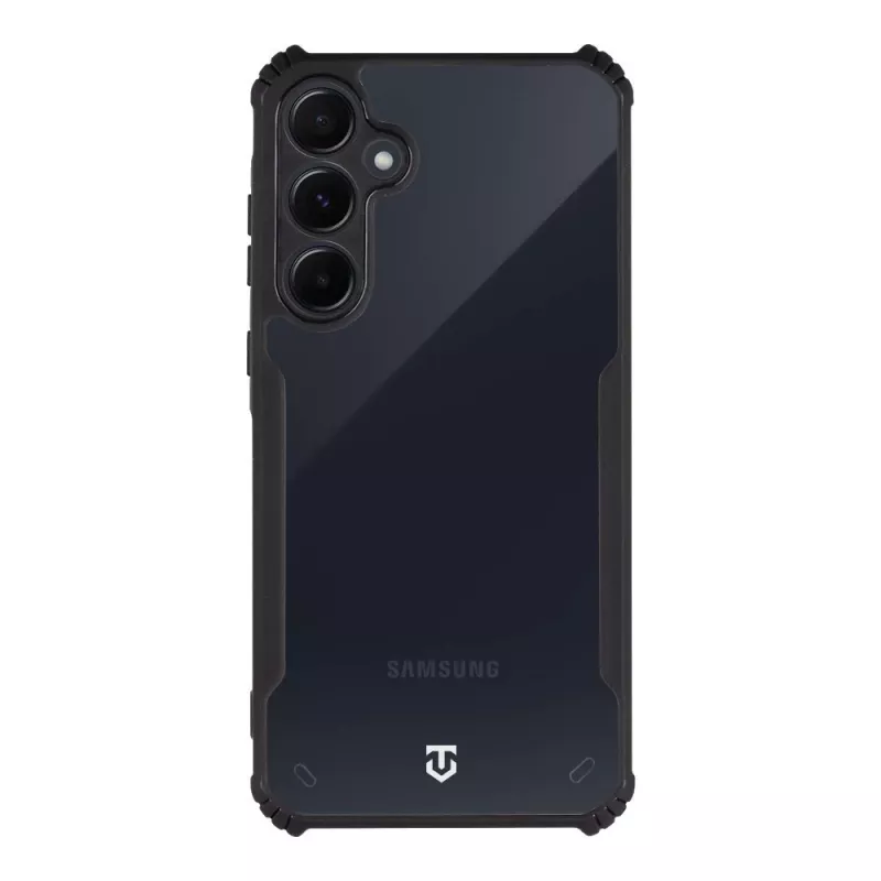 Tactical galinis dangtelis Quantum Stealth Galaxy A55 5G permatomas/juodas