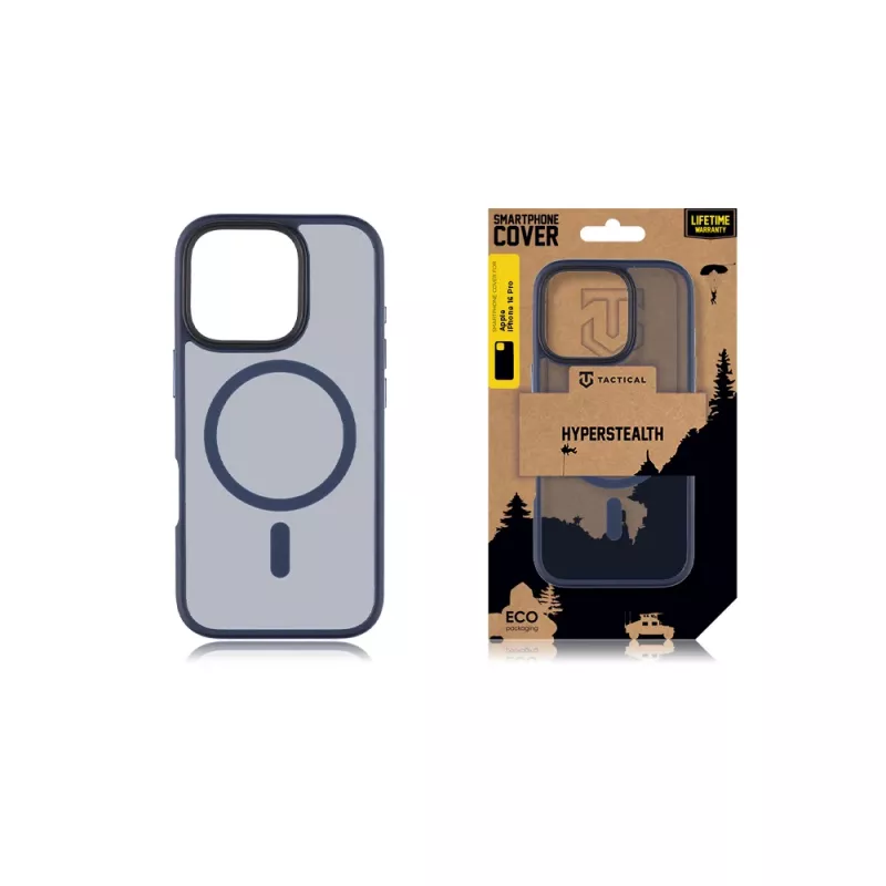 Taktinis dėklas MagForce Hyperstealth, skirtas Apple iPhone 16 Pro, giliai mėlynas