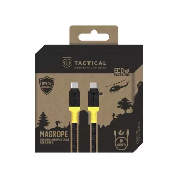 Tactical MagRope USB-C į USB-C laidas, 1,2 m, juoda/geltona