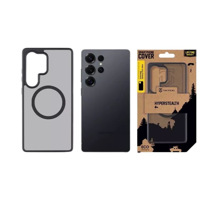 Tactical nugarėlės dangtelis MagForce Hyperstealth Galaxy S25 Ultra Asphalt