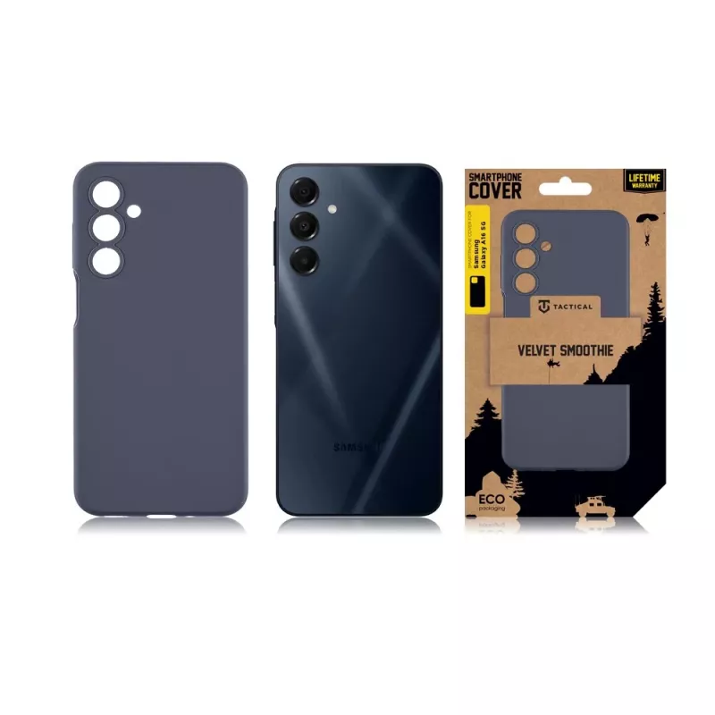 Tactical Back Cover Velvet Smoothie, skirta Samsung Galaxy A16 4G/5G – juoda