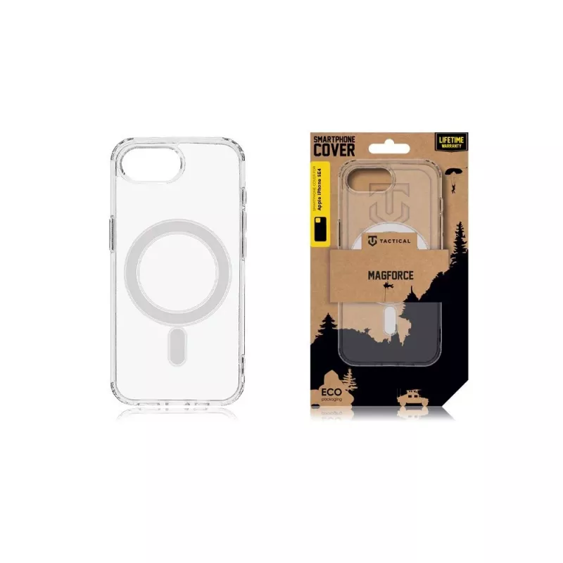 Tactical nugarėlės dangtelis MagForce iPhone 16e/17e permatomas