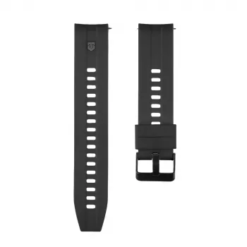 Tactical Quick Release Silicone Band 20mm juodas