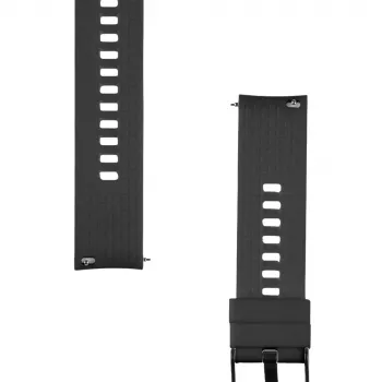 Tactical Quick Release Silicone Band 20mm juodas