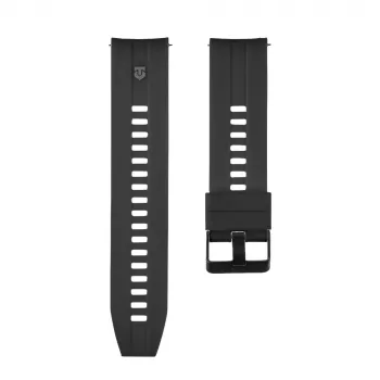 Tactical Quick Release Silicone Band 22mm juodas