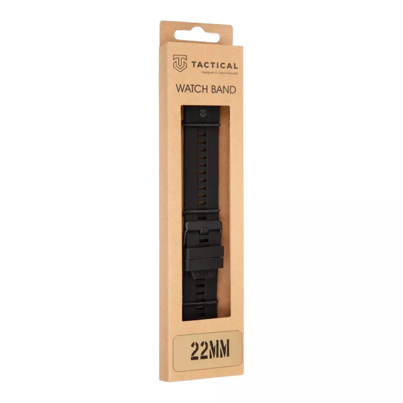 Tactical Quick Release Silicone Band 22mm juodas
