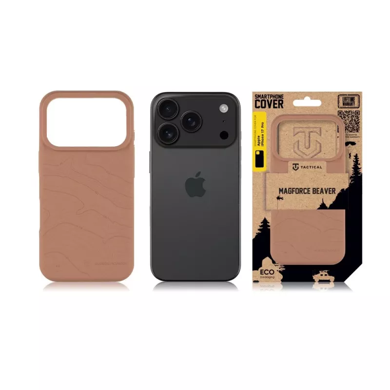 Taktinis Dėklas MagForce Beaver, skirtas iPhone 17 Pro – Matinė Juoda