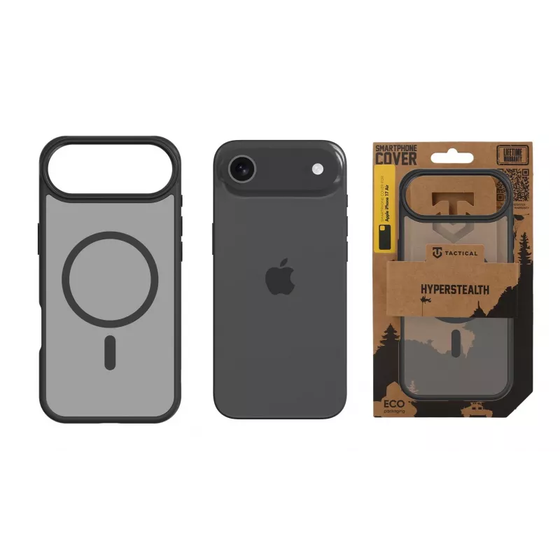 Tactical Back Cover MagForce Hyperstealth, iPhone Air, Asphalt Black