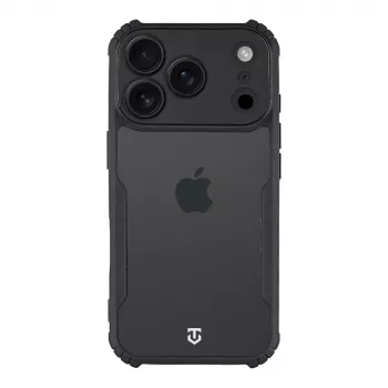 Tactical Back Cover Quantum Stealth dėklas iPhone 17 Pro, permatomas/juodas