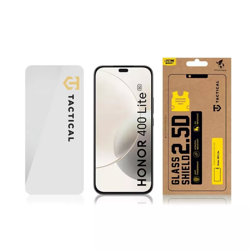 Tactical Glass Shield 2.5D, skirta „Honor 400 Lite“, skaidri