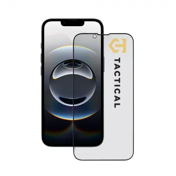 Tactical Glass Shield Privacy Stealth 5D iPhone 13/13 Pro/14/16e/17e juodas