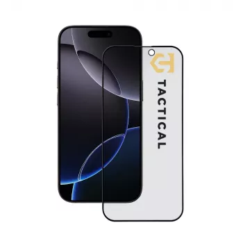 Tactical Glass Shield Privacy 5D, skirta iPhone 16 Pro/17, juoda