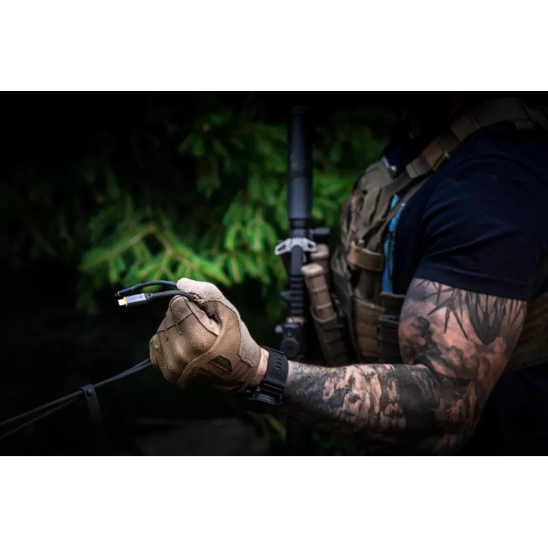 Tactical Fast Rope Aramid 2.0 laidas USB-C / USB-C 0,3 m