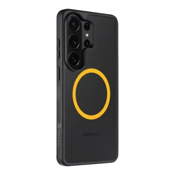 Tactical nugarėlės dangtelis MagForce Hyperstealth 2.0, skirtas Samsung Galaxy S26 Ultra, juodas/geltonas