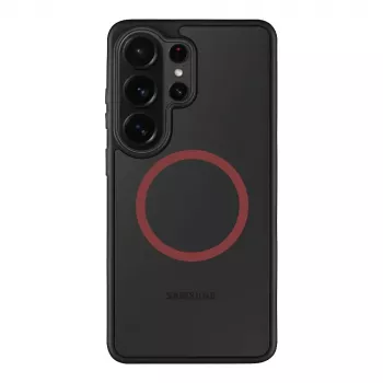 Tactical nugarėlės dangtelis MagForce Hyperstealth 2.0, skirtas Samsung Galaxy S26 Ultra, juodas/raudonas