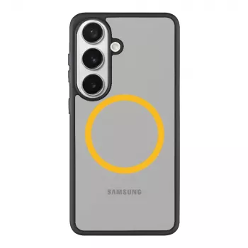 Taktinis nugarėlės dangtelis MagForce Hyperstealth 2.0, skirtas Samsung Galaxy S26, juodas/geltonas