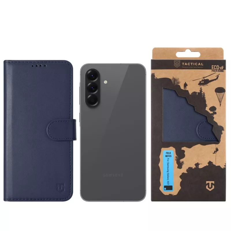 Tactical Book Cover Field Notes Galaxy A57 Blue