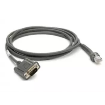 ZEBRA EVM RS232 Serial Data & Power Cable - 2m (7ft) for Nixdorf Beetle - 5V Direct Power with TTL Current Limit Protection