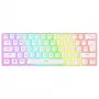 Rampage Radiant K11 60% mechaninė žaidimų klaviatūra, balta, Blue Switch, RGB