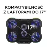 Rampage PROTE R6 nešiojamojo kompiuterio aušinimo stovas, 10-17 colių, RGB