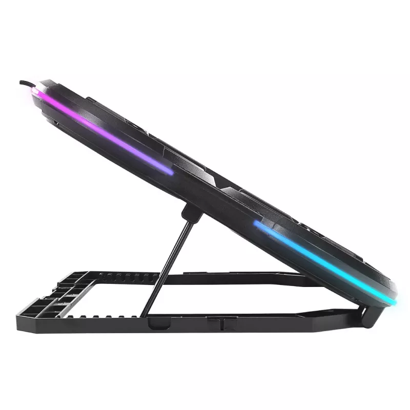 Rampage PROTE R6 nešiojamojo kompiuterio aušinimo stovas, 10-17 colių, RGB