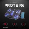 Rampage PROTE R6 nešiojamojo kompiuterio aušinimo stovas, 10-17 colių, RGB