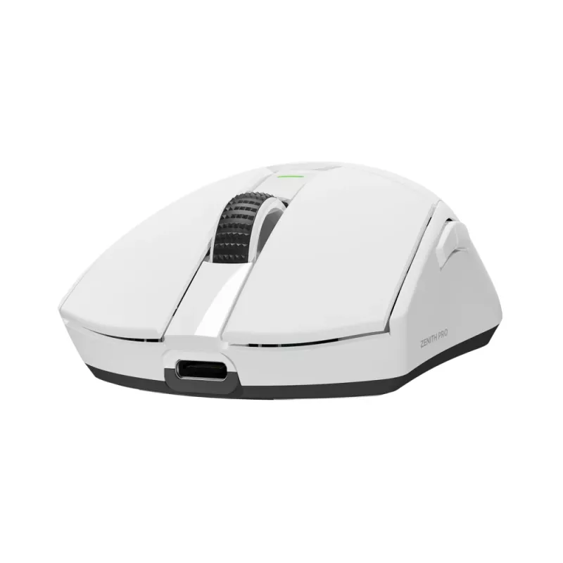 Rampage Zenith Pro Wireless Gaming Mouse 26000 DPI White + 4KHz Receiver PAW3395 BT 5.2