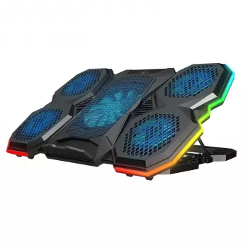 Rampage X-RANGER 9-17 RGB reguliuojamas aušinimo stovas nešiojamam kompiuteriui