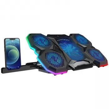 Rampage X-RANGER 9-17 RGB reguliuojamas aušinimo stovas nešiojamam kompiuteriui