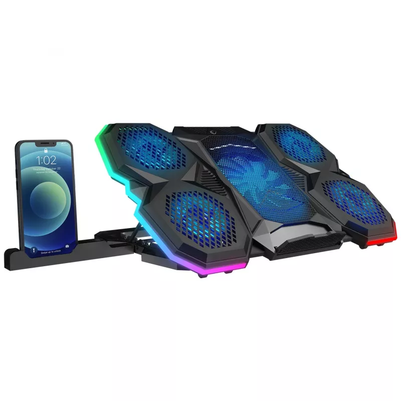 Rampage X-RANGER 9-17 RGB reguliuojamas aušinimo stovas nešiojamam kompiuteriui