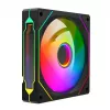Rampage 120mm 1800RPM Infinite Loop ARGB PWM Black Case Fan