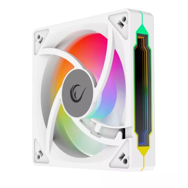 Rampage 120mm 1800RPM Infinite Loop ARGB White PWM Case Fan