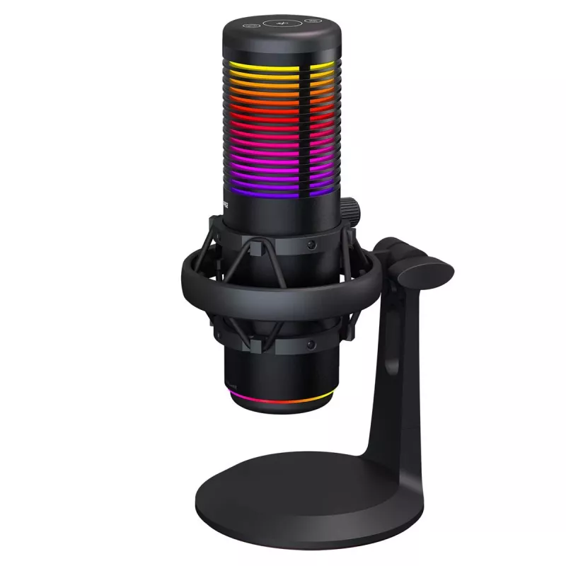 Rampage Bemol RGB USB-C žaidimų mikrofonas, juodas